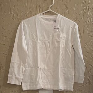 Old Navy Kid's Classic White Long Sleeve Tee